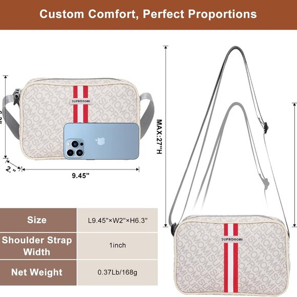 Spacious Fashion Print Crossbody Bag for Daily Outings - Perfect Gift for Mom - Picture 5 of 7